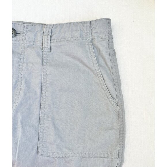 Old Navy Linen Blend‎ Pants Women’s Ankle Gray Sz M Beach Summer Coastal Pockets - Picture 5 of 7